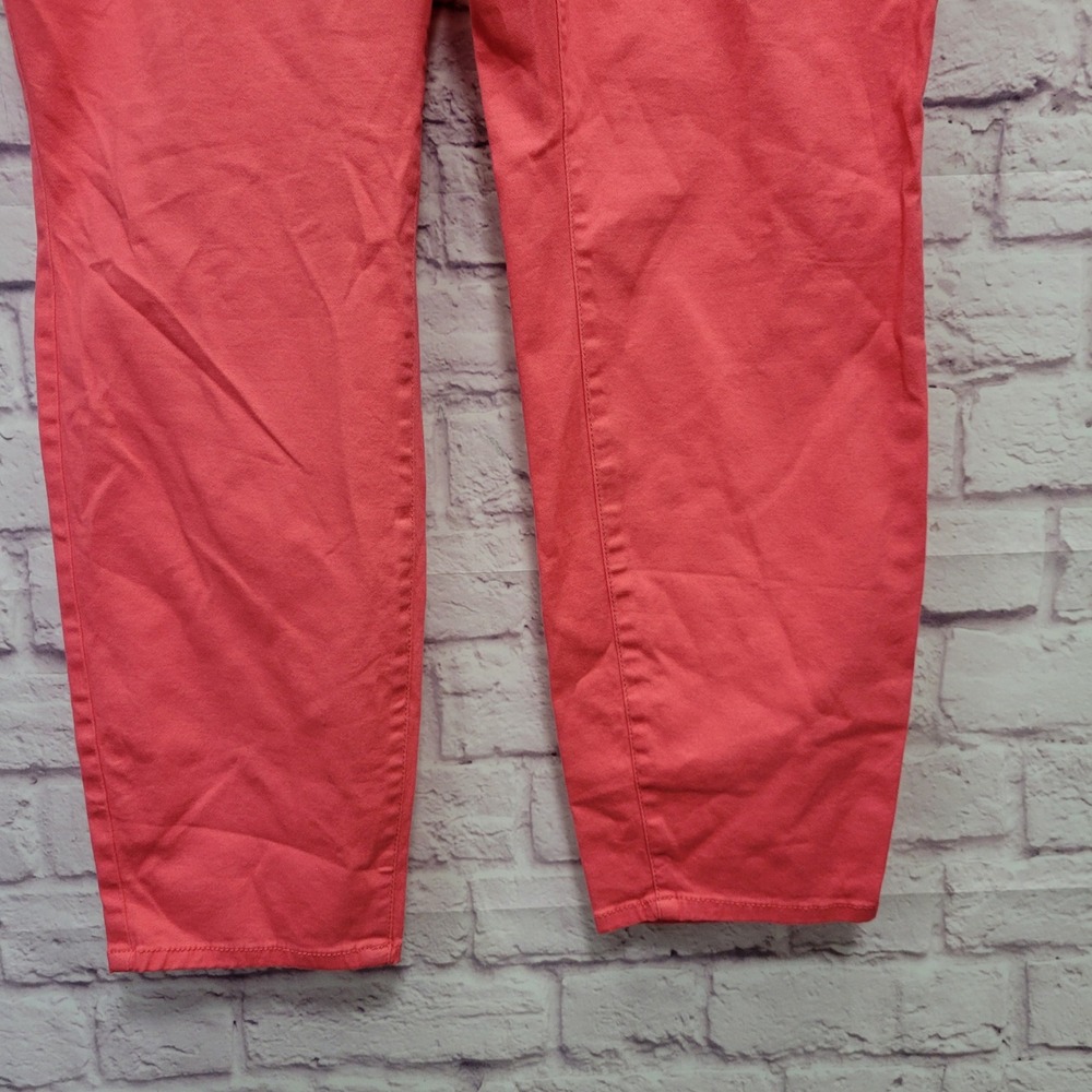 NEW Crown &‎ Ivy Curvy 22W Coral Pink Skinny Jeans Stretch Denim Preppy Casual - Picture 4 of 9